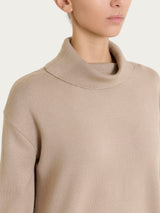 Maglia con collo a ciambella in NaturalSoft Grigi Donna - Ragno
