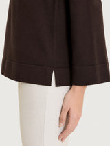 Maglia con collo a ciambella in NaturalSoft Marroni Donna - Ragno