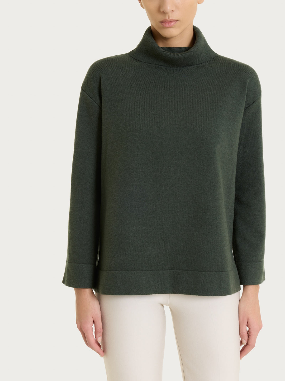 Maglia con collo a ciambella in NaturalSoft Grigi Donna - Ragno