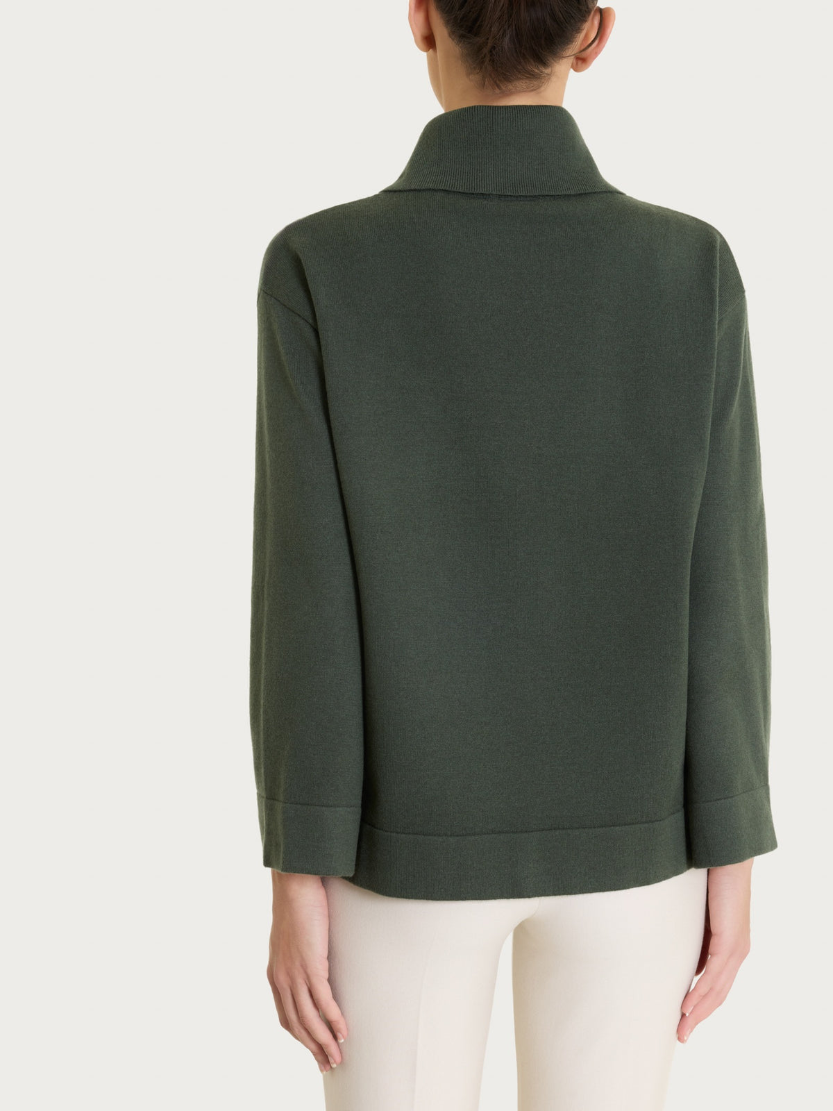 Maglia con collo a ciambella in NaturalSoft Grigi Donna - Ragno