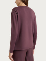 Women's Purple Kerasoft Crew-neck Sweater - Ragno