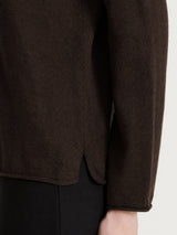 Cardigan lupetto con bottoni in Kerasoft Marroni Donna - Ragno