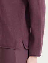 Cardigan lupetto con bottoni in Kerasoft Viola Donna - Ragno