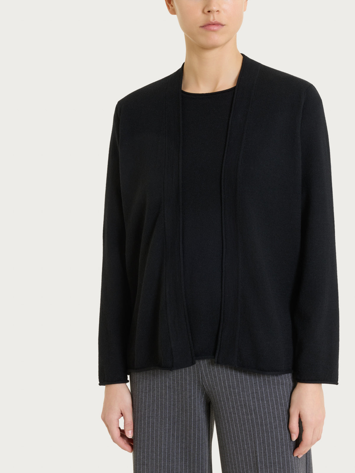 Cardigan aperto  in Kerasoft Neri Donna - Ragno