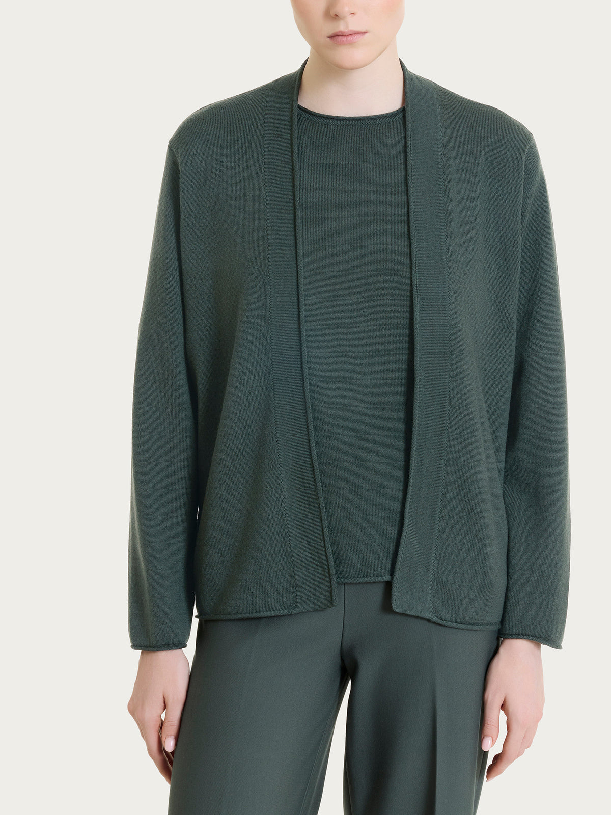 Cardigan aperto  in Kerasoft Grigi Donna - Ragno