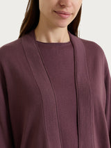 Women's Open Cardigan Kerasoft in Purple - Ragno