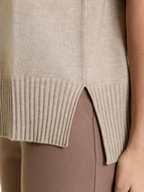 Lupetto con manica corta in Soft Wool Grigi Donna - Ragno