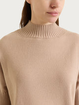 Lupetto con manica corta in NaturalSoft Grigi Donna - Ragno