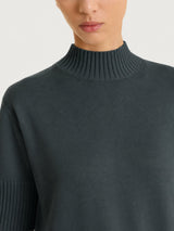 Lupetto con manica corta in Soft Wool Grigi Donna - Ragno