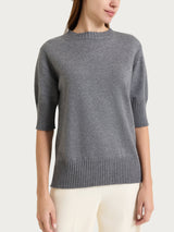 Maglia girocollo con manica corta in NaturalSoft Neri Donna - Ragno
