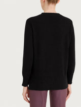 Maglia girocollo con manica lunga in Soft Wool Neri Donna - Ragno