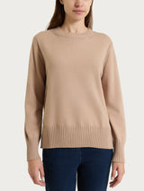 Maglia girocollo con manica lunga in NaturalSoft Grigi Donna - Ragno