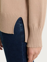 Maglia girocollo con manica lunga in NaturalSoft Grigi Donna - Ragno