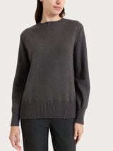 Maglia girocollo con manica lunga in NaturalSoft Neri Donna - Ragno