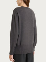 Maglia girocollo con manica lunga in NaturalSoft Neri Donna - Ragno