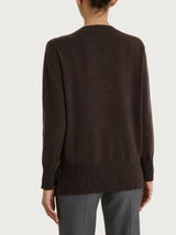 Maglia girocollo con manica lunga in Soft Wool Marroni Donna - Ragno