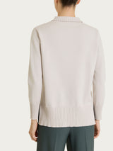 Polo con manica lunga in Soft Wool Bianchi Donna - Ragno