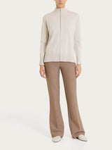 Women's Naturalsoft Bianco Zip-Up Cardigan - Ragno