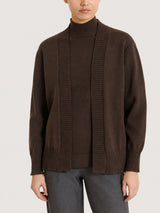 Cardigan a manica lunga in NaturalSoft Marroni Donna - Ragno