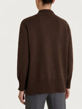 Cardigan a manica lunga in NaturalSoft Marroni Donna - Ragno