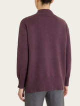 Langärmelige Strickjacke aus NaturalSoft in Violett für Damen – Ragno