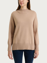 Lupetto con manica lunga in NaturalSoft Grigi Donna - Ragno