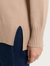 Lupetto con manica lunga in NaturalSoft Grigi Donna - Ragno