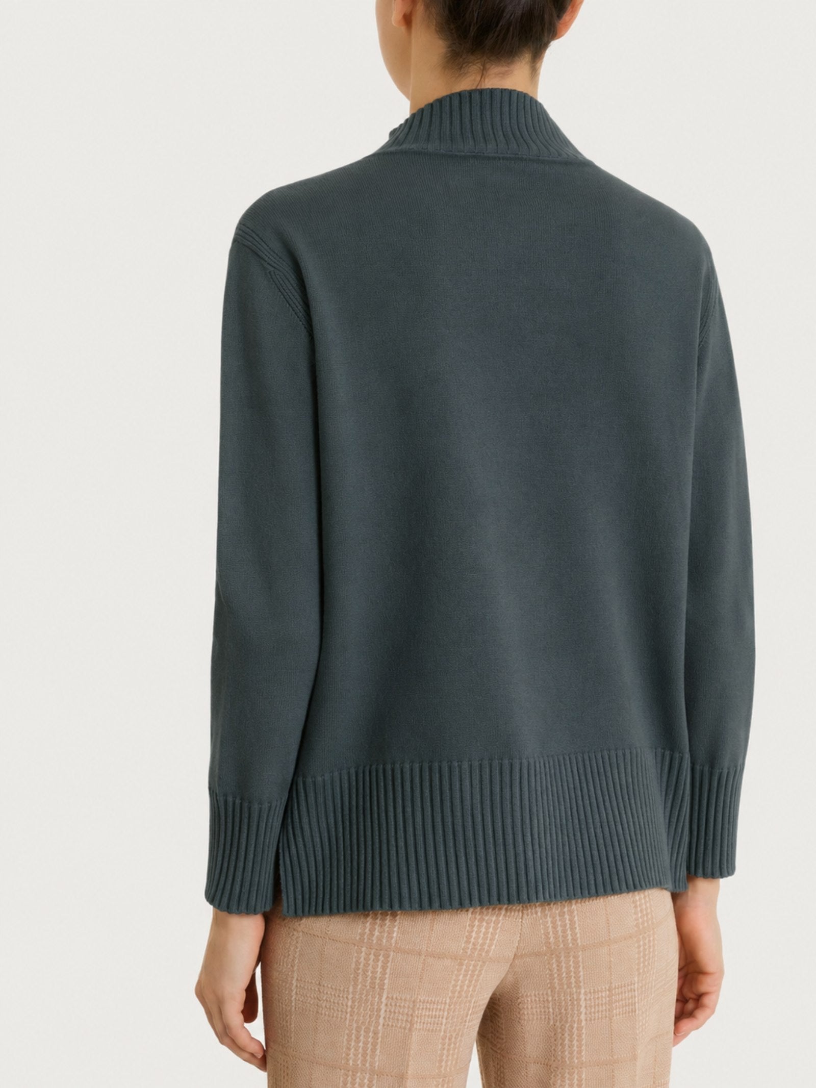 Lupetto con manica lunga in Soft Wool Grigi Donna - Ragno