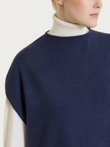 Langer Pullover aus Naturalsoft in Blau für Damen – Ragno