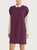 Langer Pullover aus Naturalsoft in Violett für Damen – Ragno