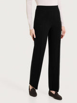 Pantalone ampio in Soft Wool Neri Donna - Ragno