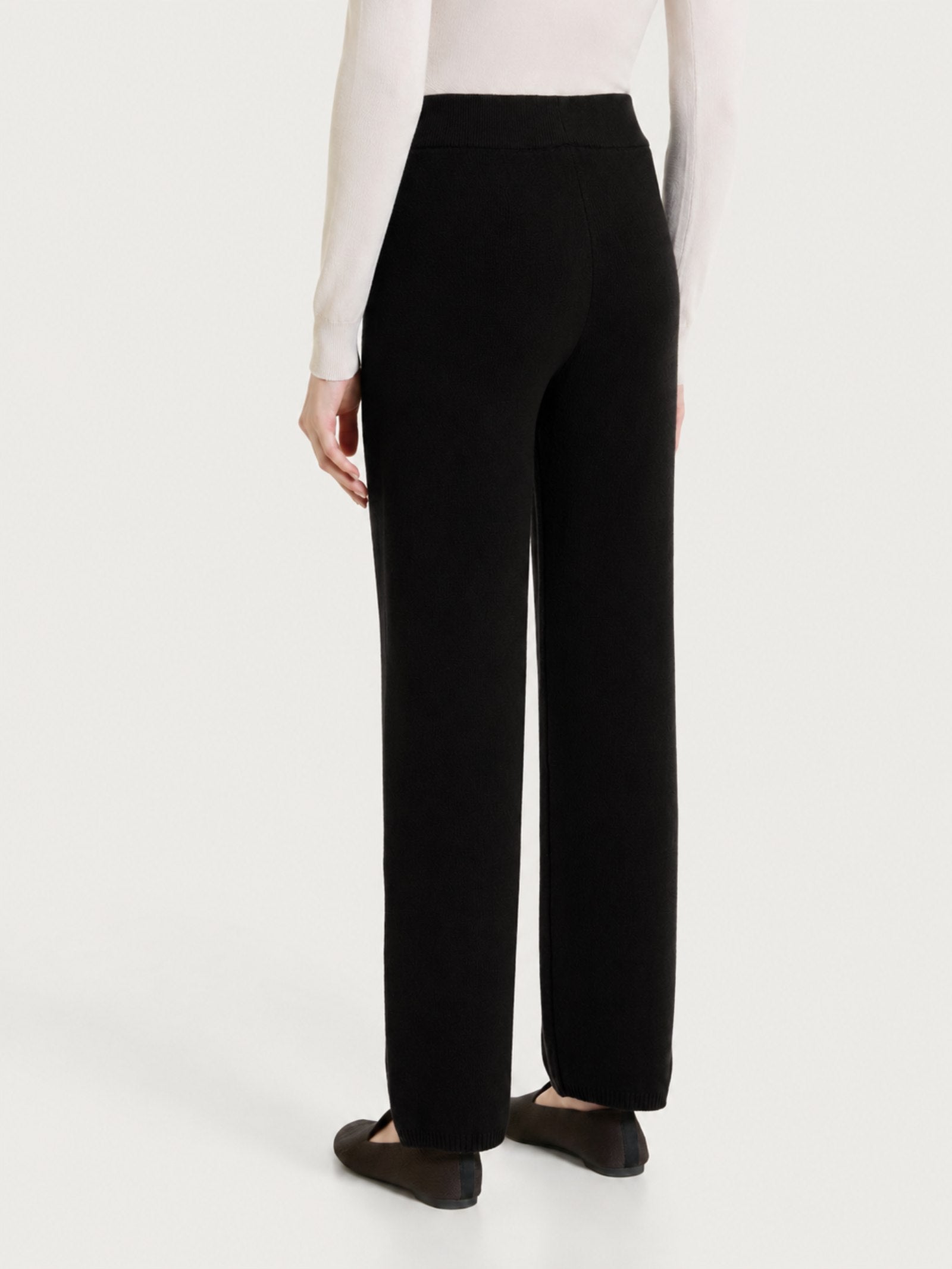 Weite Hose aus Soft Wool Nero, für Damen – Ragno