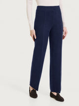 Pantalone ampio in Soft Wool Blu Donna - Ragno