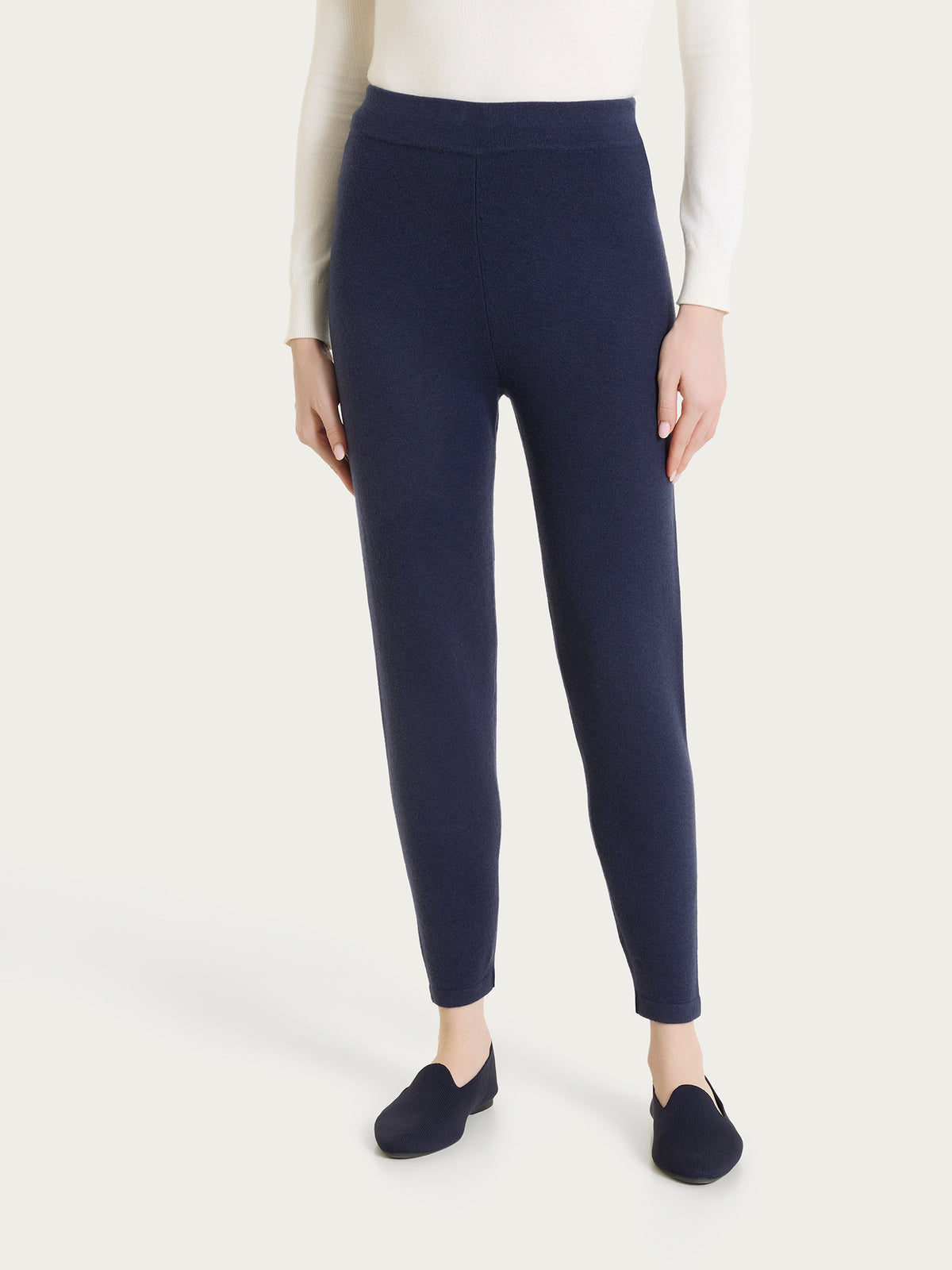 Pantalone leggings in Soft Wool Blu Donna - Ragno