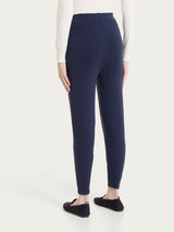 Pantalone leggings in Soft Wool Blu Donna - Ragno