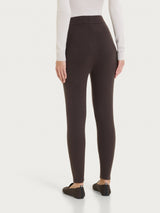 Pantalone leggings in Soft Wool Marroni Donna - Ragno