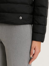 Piumino pffer con manica lunga in Ultralight Neri Donna - Ragno