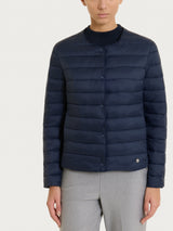 Piumino pffer con manica lunga in Ultralight Blu Donna - Ragno