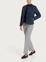 Piumino pffer con manica lunga in Ultralight Blu Donna - Ragno