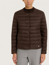 Piumino pffer con manica lunga in Ultralight Marroni Donna - Ragno