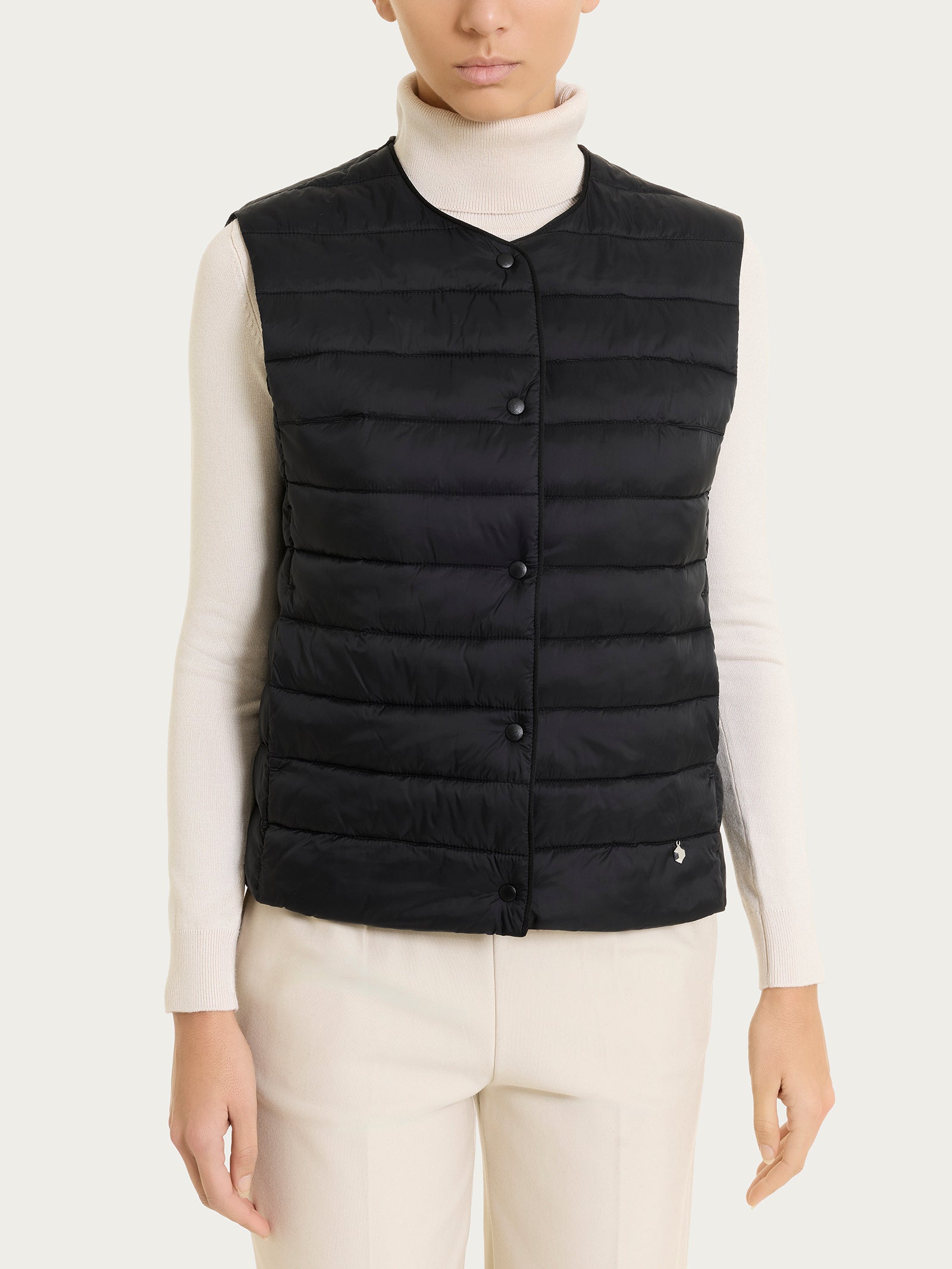 Piumino puffer smanicato Ultralight Neri Donna - Ragno