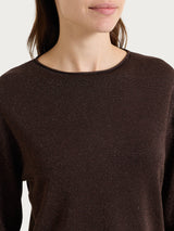 Maglia girocollo in Lurex Four Seasons Marroni Donna - Ragno