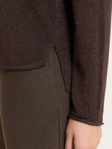 Maglia girocollo in Lurex Four Seasons Marroni Donna - Ragno