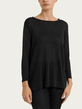 Maglia con manica pipistello in Lurex Four Seasons Neri Donna - Ragno