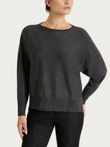 Maglia con manica pipistello in Lurex Four Seasons Neri Donna - Ragno