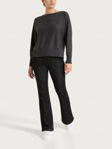 Maglia con manica pipistello in Lurex Four Seasons Neri Donna - Ragno