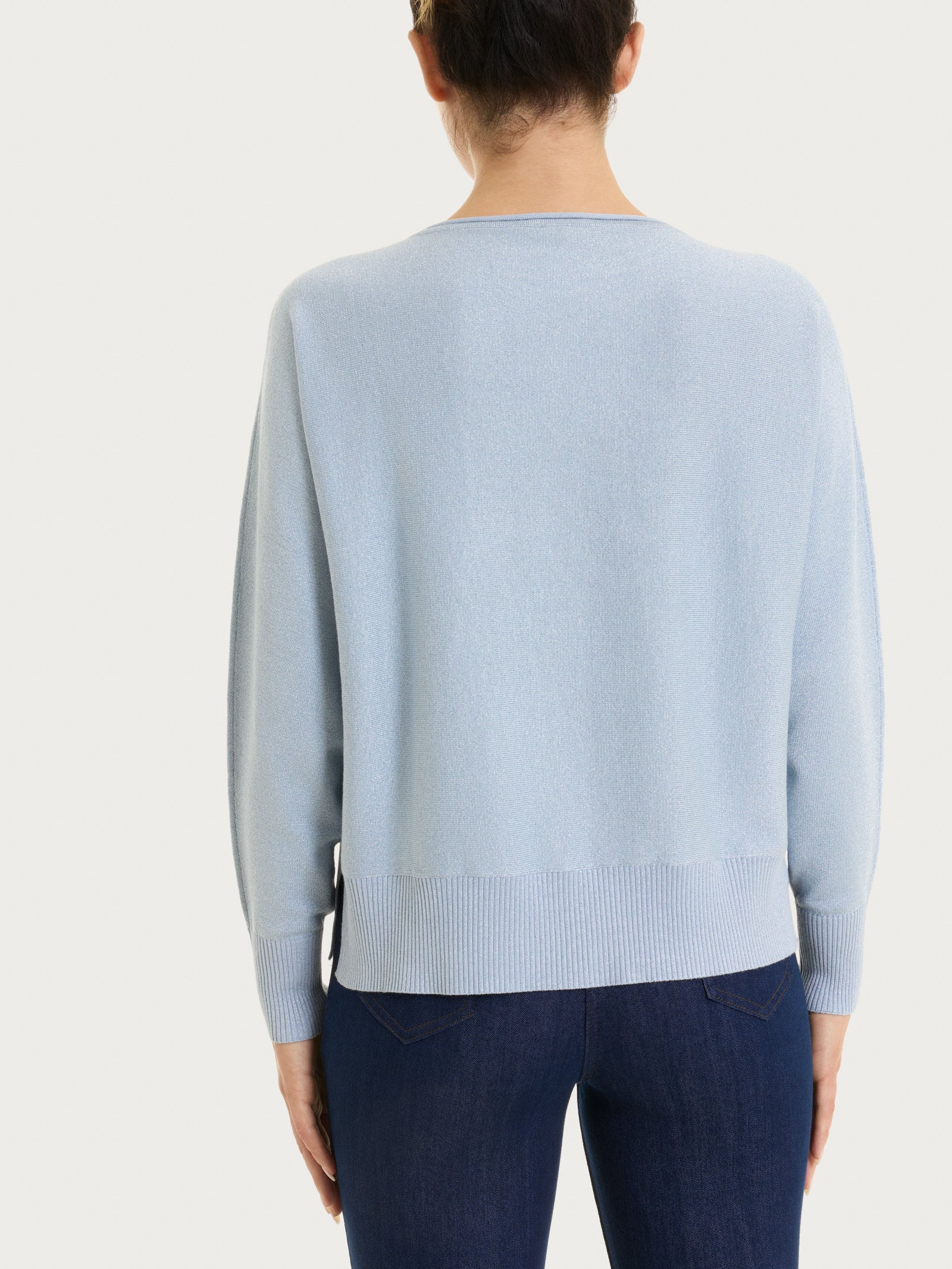 Maglia con manica pipistello in Lurex Four Seasons Azzurri Donna - Ragno