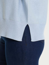 Maglia con manica pipistello in Lurex Four Seasons Azzurri Donna - Ragno