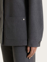 Sahara-Jacke mit Taschen aus Compact Nero für Damen – Ragno