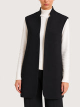Gilet lungo in Compact  Neri Donna - Ragno